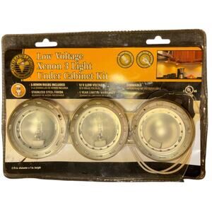 Good Earth Lighting Low Voltage Xenon 3-Light Under Cabinet Kit G9163-SSX-I